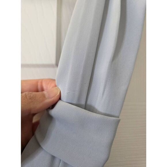 Shona Joy Knot Draped Dress in Powder Blue 4 $279 - Picture 6 of 11